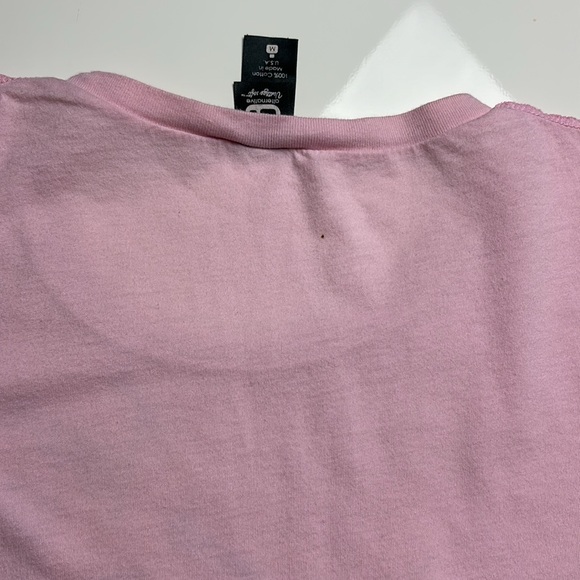 Madonna 2006 Confessions Tour Pink Cap Sleeve Cut Hem Concert Tee, Sz M 🪩🎤 - Picture 8 of 8